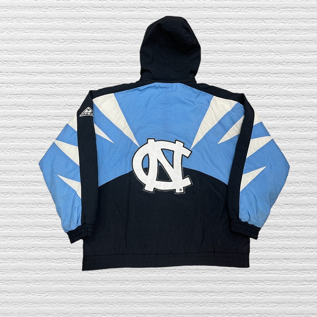 Vintage 90s UNC Tar Heels Sharktooth Puffer Jacket (L)