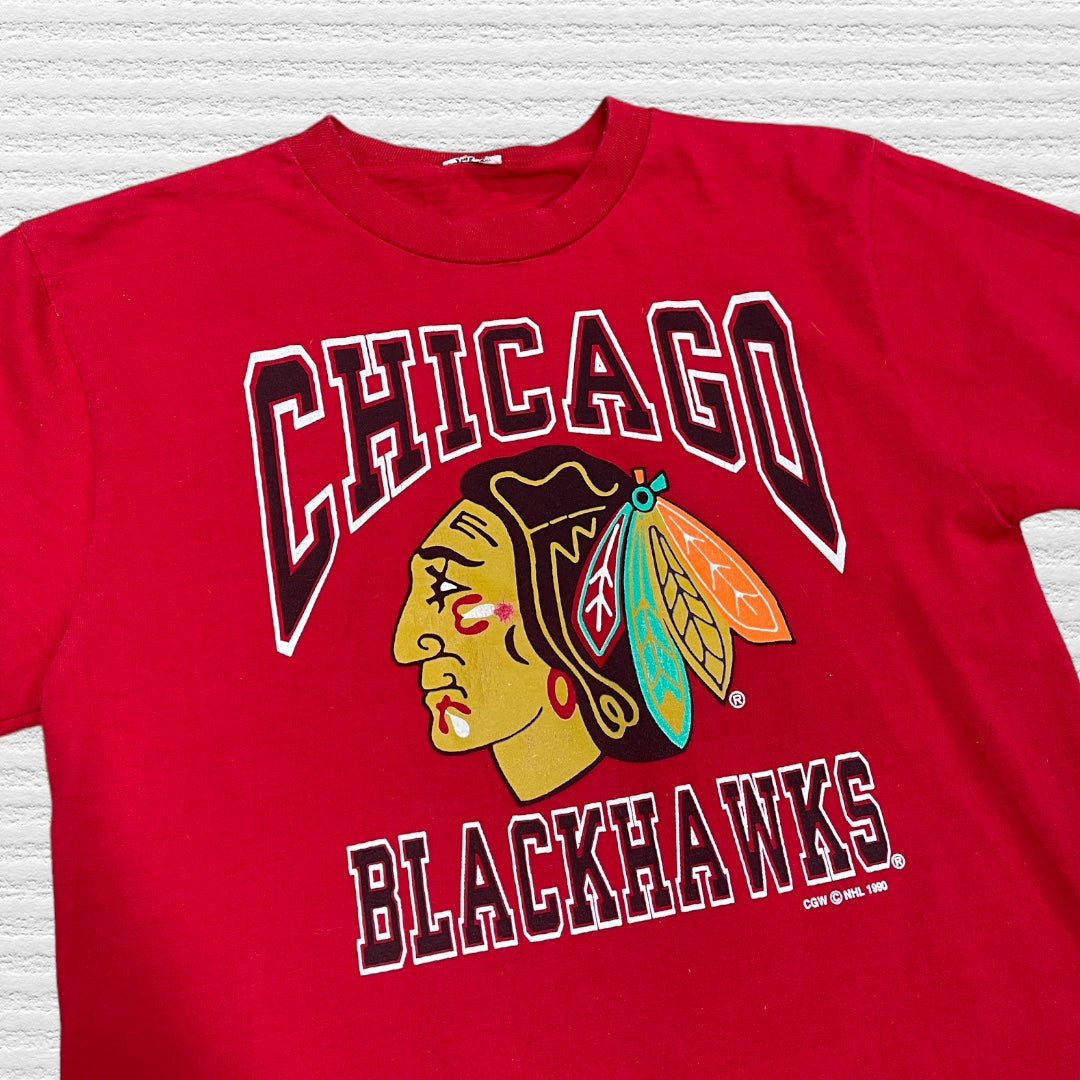 Vintage 1990 Chicago Blackhawks T-shirt (M)