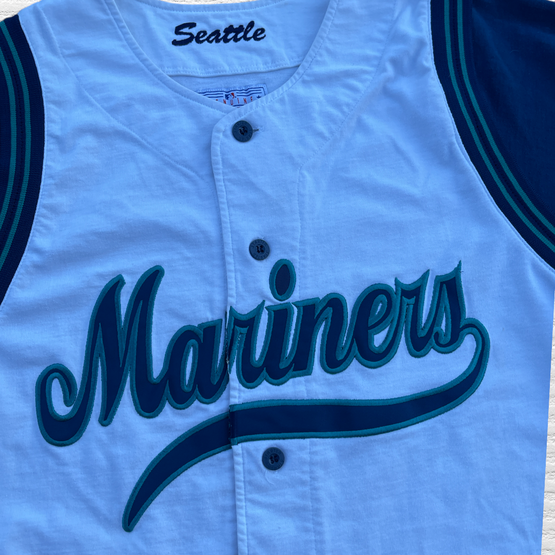 Vintage 90s Seattle Mariners Starter Baseball Jersey Size Medium (M)