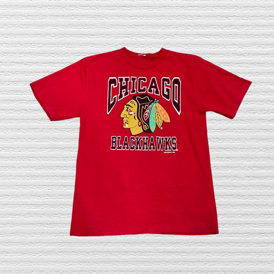 Vintage 1990 Chicago Blackhawks T-shirt (M)