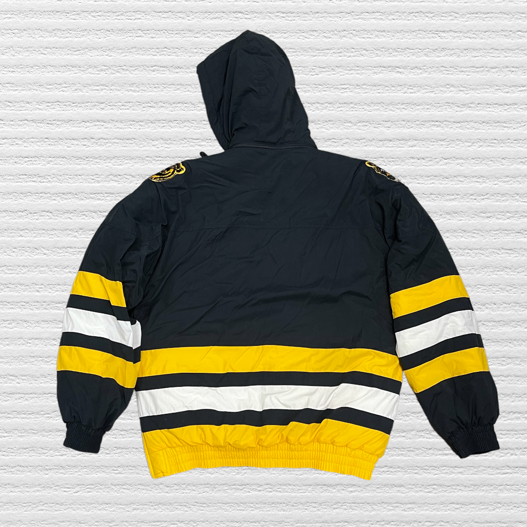 Vintage Boston Bruins 90s Apex One Pullover Bomber Jacket (M)